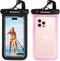 Waterproof Phone Pouch (2-Pack) — Designed in Hawaii — Case Fits All iPhones (incl. 15 Pro Max), Samsung Galaxy S24 & More...