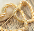 Gyn&Joy Gold Tone Fashion Double Heart Scarf Brooch Pin for Women...