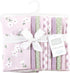 Hudson Baby Unisex Baby Cotton Flannel Burp Cloths, Purple Dainty Floral 10 Pack, One Size...