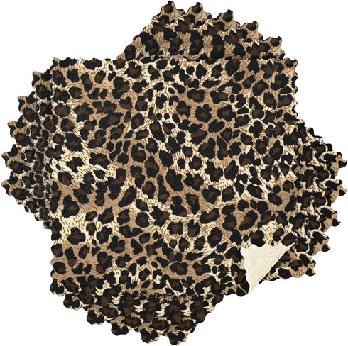 ALAZA Leopard Cheetah Prints Animal Kitchen Towels Dish Clothes for Drying Dishes Cleaning Washing Super Soft & Absorbent Nonstick Oil, 11x11 Inch...