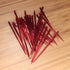 BambooMN - Triangular Prism Plastic Fruit Appetizer Cocktail Pick 3.5" (9cm) - Red - 1,000 Pieces...