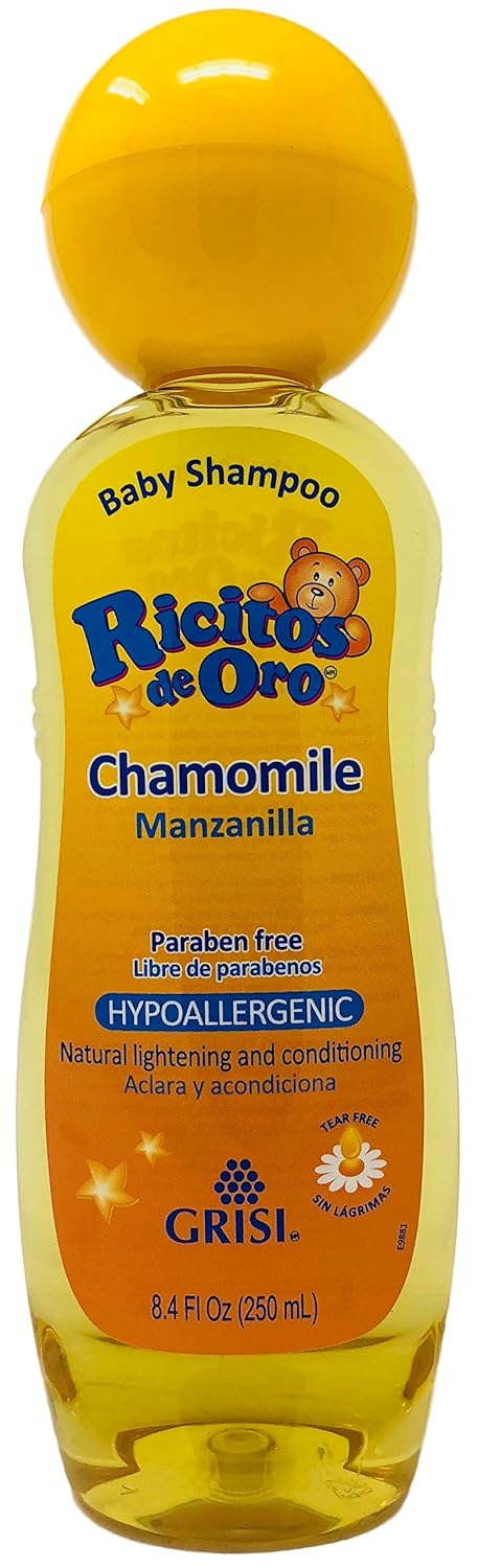 Ricitos de Oro Chamomile Baby Shampoo, Hypoallergenic Tear Free Baby Shampoo with Chamomille Extract; 8.4 Fl Oz...