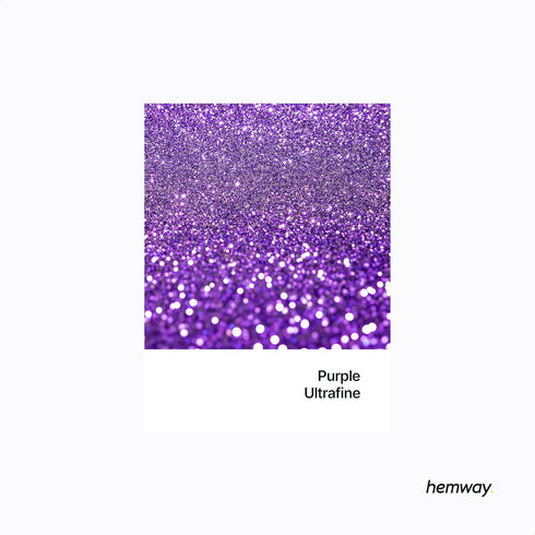 Hemway Craft Glitter - Purple | 100g Ultrafine Metallic Sequin Flakes for Resin & Epoxy Crafts | Supplies for Tumblers, Cards, Jewellery, Candle, ...