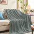 inhand Grey Leaves Pattern Throw Blanket for Couch, Super Soft Flannel Cozy Lightweight Fuzzy Blankets for Women, 50 x 60 Inches...
