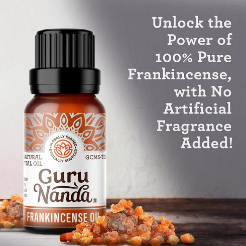 GuruNanda Frankincense Essential Oil (2x0.5 Fl oz), 100% Pure, Natural, Undiluted Aromatherapy Oil for Diffusers, Supports Join Health & Radiant S...
