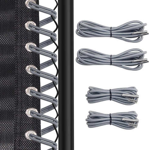 Universal Zero Gravity Chair Repair Cord Kit, 4 Pack Replacement Elastic Cords Repair Tool Kit for Repairing Zero Gravity Chair, Recliners (Silver...