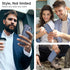 ???????? ?????? iPhone 15 Plus Case with Card Holder - Wireless Charging Compatible iPhone 15 Plus Wallet Case with Hidden Card Slot for Men and W...
