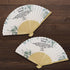 Hand Fans Retro Elegant Chinese Folding Fan White Vintage Bridal Handheld Dancing Fan Floral Folding Hand Fans Rose Retro Foldable Fan Hand Fan fo...
