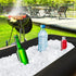 Ice Buffet Serving Tray Drink Cooler with Drain Plug,Inflatable Ice Serving Buffet Bar Inflatable Cooler for Parties Food 52 x 24 x 5'' (Black)...