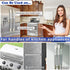 MRKG Refrigerator Door Handle Covers, Keep Your Kitchen Appliance Clean from Smudges, Drips, Food Stains, Oil, Washable Without Fading or Cracking (Gray, 2pcs)