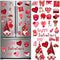 30 Pcs Valentine's Day Refrigerator Magnets Refrigerator Sticker Gnome Heart Love Garage Door Magnets Sticker Car Reflective Magnet for Valentine'...