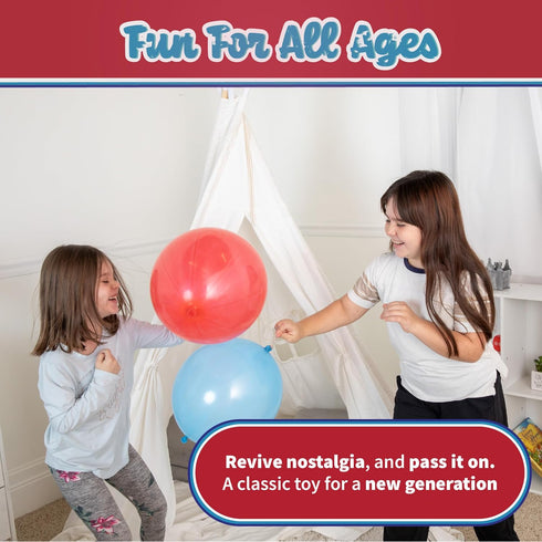 Way Back Toys Punch Balloon Set of 2, Novelty Family Fun Game for Ages 5 and up...