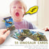 55PCS Dinosaur Learning Recognition Flash Cards,Dinosaur Fan Collectible Cards, Flash Card, Educational Learning Toys for Kids, Gift for Boys and ...
