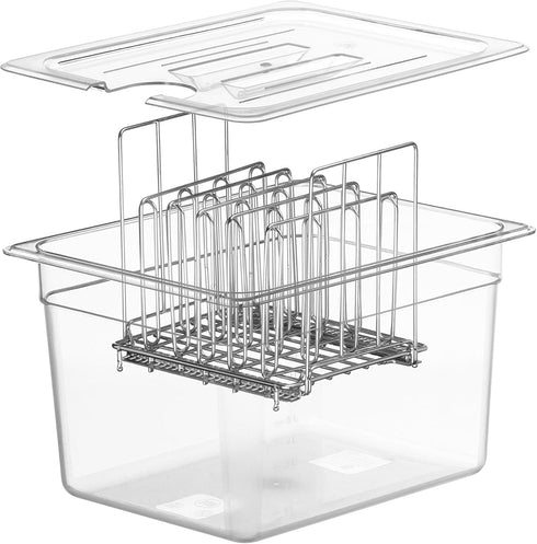 LIPAVI C10L-AO Lid for LIPAVI C10 Sous Vide Container, with precision cut-out for the ANOVA ONE immersion circulator...