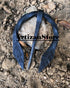 Viking Cloak Pin, Norse BlackLeaf Penannular Brooch, Medieval Apron Buckle Clasp Cloak Badge, Cloak Pin Black...