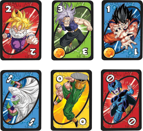 Mattel Games UNO Dragon Ball Z Card Game for Family Night Featuring TV Show Themed Graphics and a Special Rule for 2-10 Players...