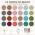 3mm Glass Seed Beads for Bracelets Making, Friendship Bracelet Making Kit for Girls, 24 Colors Bead Bracelet Kit, Beads for Jewelry Making Kit, DI...