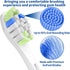 Replacement Toothbrush Brush Heads Compatible with Philips Sonicare Electric Toothbrushes, for Snap-On System, Pack of 10, White...