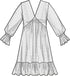 Simplicity Misses' V-Neck Empire Dress Sewing Pattern Kit, Code S9702, Sizes 18-20-22-24-26, Multicolor...