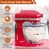 Mixer Bowl Cover for KitchenAid Tilt-Head Stand Mixer 5 Quart Glass Bowl, K5GB Mixer Splash Guard with Ingredient Pouring Window, Mixer Accessorie...