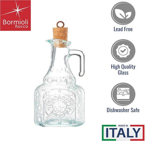 Bormioli Rocco Country Home Helios Oil Bottle, 8-Ounce...