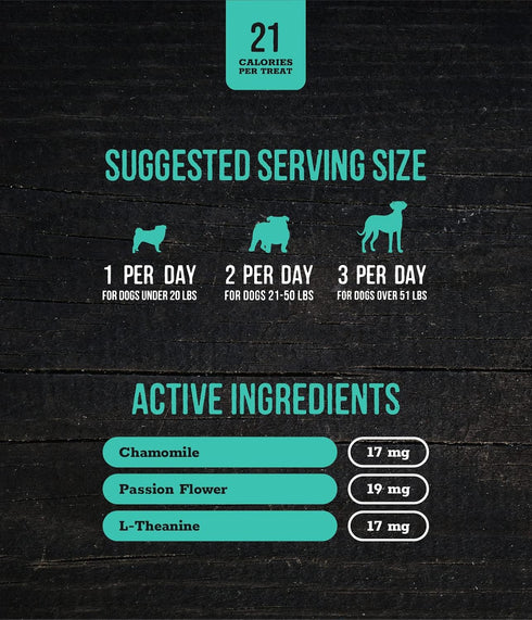 Wholesome Pride Functional Calming Support Turkey Recipe Jerky Bites Calming Dog Treats - 8 oz...