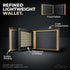 Thin RFID Blocking Leather Wallet for Men – Minimalist Bifold Card Holder with 2 Cash Compartments, Card Pockets, ID Window – Lightweight Slim Des...