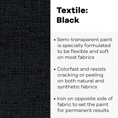 Jacquard Textile Paint 8 Oz Black...