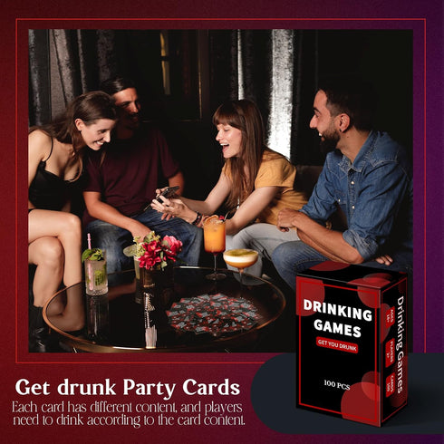Poen Drinking Games with 1 Box of Cards Fun Party Game for Adults Girls Night Drinking Game for Bachelorette Party Adults Birthday Wedding...
