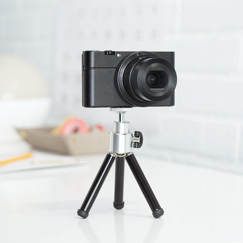 Amazon Basics Lightweight Mini Tripod, Black...