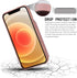 Arae Compatible for iPhone 12/12 Pro 6.1 inch Case with Card Holder - Wallet Case with PU Leather Card Pockets Back Flip Cover - Rose Gold...