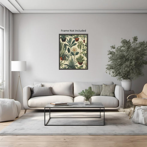 Posterizer 1 pcs-plants and pots-minimalist cute poster 1-Floral & Botanical Art-GIft for Men Women Teens-Living Room Bedroom Decor- unframed wall...