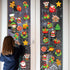 72 Pcs Merry Christmas Bulletin Board Set Winter Decoration Set Christmas Tree Candy Wreath DIY Cardstock Paper Cutout Holiday Borders Bulletin Te...