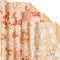 LeZakaa Christmas Kraft Wrapping Paper - Mini Roll - Snowflake/Berry Leaves/Happy Holidays Lettering for Gift Wrap, Arts Crafts - 17 x 120 inches ...