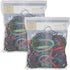Upgrade Office Supply UPG22754APK2 Rubber Bands, Size #54 (Assorted Sizes), 4 oz. Bags (2 Pack) Bag, Red, Blue, and Green, Made in USA...
