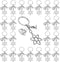 PHAETON 20PCS Science Symbol Keychain Atom Microscope Key Chain Biology Chemistry Teacher Gift Keyring Science Lovers Chemist Gift...