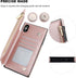 Bocasal Wallet Case for iPhone Xs Max with 3 Card Slots Cash Holder Zipper Design Premium PU Leather Sturdy Magnetic Closure 6.5 Inch(Rose Gold)...