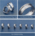 UNICRAFTALE Stainless Steel Blank Core Ring Settings Finger Ring Blanks for Inlay Comfort Grooved Finger Ring Round Empty Ring for Jewelry Making...