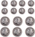 14 Pieces Silver Vintage Antique Metal Blazer Button Set - 3D Lion Head - for Blazer, Suits, Sport Coat,18mm 23mm(Silver)...