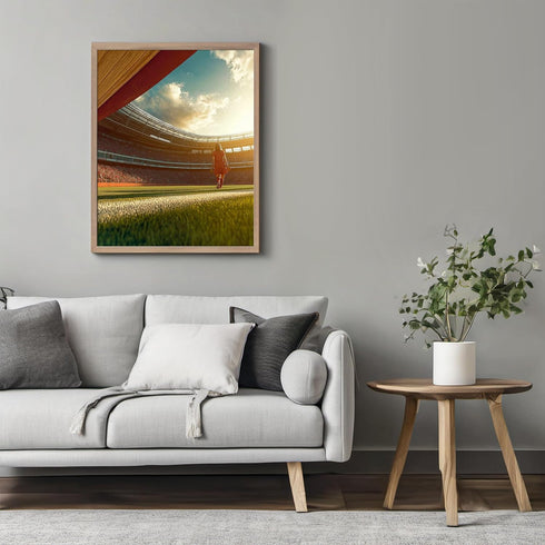 Posterizer 1 pcs-Poster of a packed stadium under a beautiful sunset 3-Sports & Hobby Art Gifts for sports fans Decor for Home & Office- unframed ...