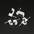 SinLoon 300pcs Cable Clips with Steel Nails 6mm 8mm 14mm Wire Holders Durable, UV Resistant Plastic Clips Help Organize Coax, Ethernet and Other C...