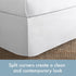 TODAY'S HOME Home Classic Tailored Bed Skirt Dust Ruffle, Cotton Blend Design, 14" Drop Length, Twin XL, White TOH24914WHIT06...