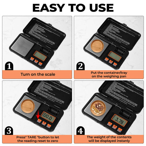 Digital scale accuracy 0.01gX200g for Food, Kitchen, Medicine, Jewelry ,6 Units Conversion Mini Scale with LCD Display, (Battery Included)...