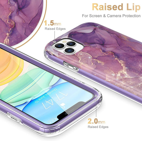 Esdot Compatible with iPhone 12 Pro Max Case with Built-in Screen Protector,with Fashionable Designs for Women Girls,Protective Phone Case for App...