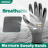 W1 Work Gloves for Men and Women with Grip,12 Pairs Bulk Pack Mechanic Gloves,PU Coating on Palm & Fingers,Breathable Mens Gardening Touchscreen,L...