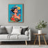 Posterizer 1 pcs-vintage woman with floral dress collage-Retro Art-Abstract & Modern Art-Gift for Art Lovers- UNFRAMED Wall Art...