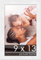 Poster Palooza 9x13 Frame White Solid Pine Wood Picture Frame | UV Acrylic, Foam Board Backing & Hanging Hardware...
