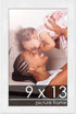 Poster Palooza 9x13 Frame White Solid Pine Wood Picture Frame | UV Acrylic, Foam Board Backing & Hanging Hardware...