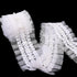IDONGCAI Multilayer Ruffled Lace Trim Fabric Floral Embroidery Ruffled Lace Pleated Ruffled Lace Ribbon for Wedding Dress Tutu Skirt Home Decor Gi...