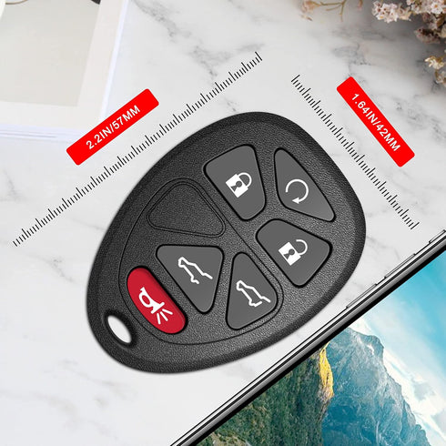 VOFONO Car Key Fob Keyless Entry Remote Fits Chevy Tahoe/ Suburban 2007-2014/ Cadillac Escalade 2007/ GMC Yukon 2007-2014 OUC60270 OUC60221 158578...